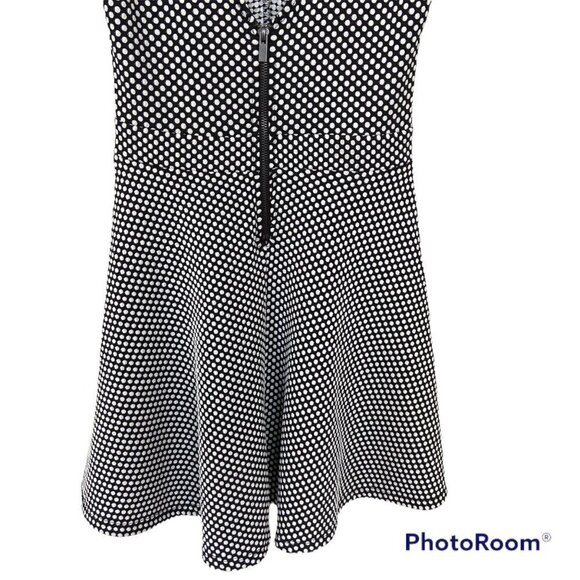 ✨2/$20✨ Forever 21 Black and White Polka Dots A-Line Dress Size Medium - Picture 6 of 12